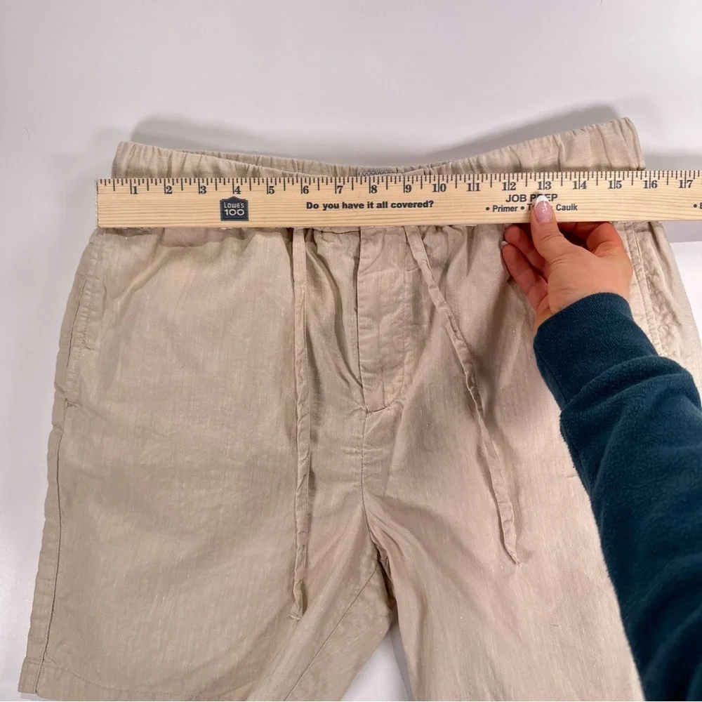 Frescobol Carioca Men’s Drawstring Linen Shorts 34